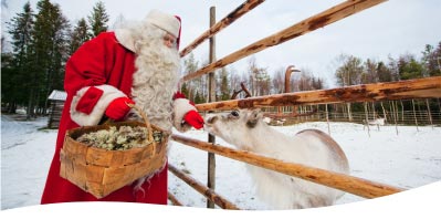 Papá Noel en Rovaniemi