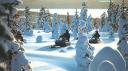 Viajacontuhijo- Foto en la nieve-Laponia